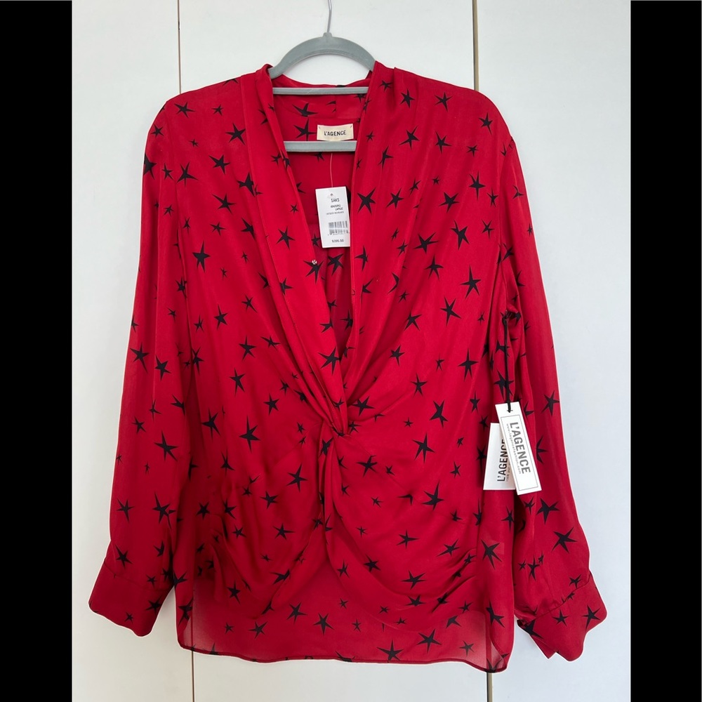 L’Agence Red Stars Top -never been worn, with tags